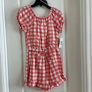 NWT Girls dress & romper size L